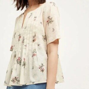 Anthropologie Maeve Orchid Island Blouse